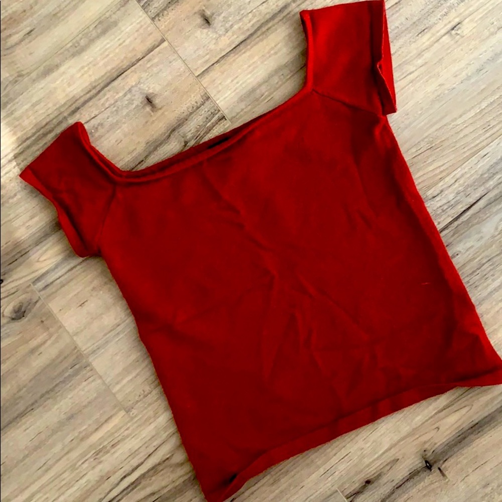 rust crop top